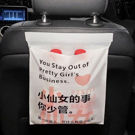 【清垃圾】车载垃圾袋粘贴式创意可爱车用垃圾桶置物清洁袋车挂式一次性收纳 商品图3