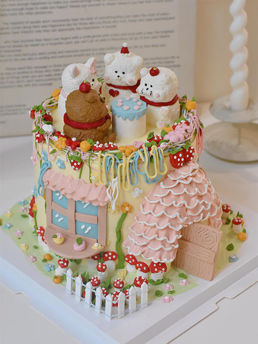 欢乐动物聚会屋 - 戚风水果蛋糕 商品图0