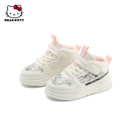 HelloKitty童鞋女童板鞋春秋儿童高帮鞋中大童休闲鞋26-37 K4536804 商品图1