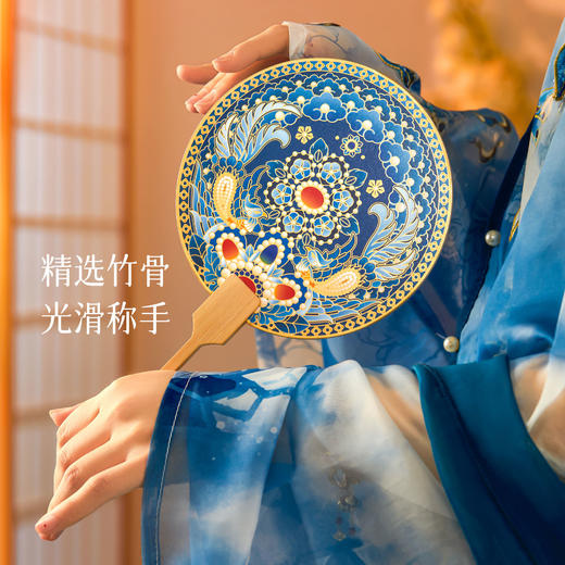 【故宫扇子】凤冠团扇博物馆文创新娘结婚扇子古风礼物伴手礼 商品图3