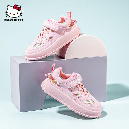 HelloKitty童鞋女童板鞋夏季儿童网鞋透气休闲鞋单网28-35 K4526895 商品图2