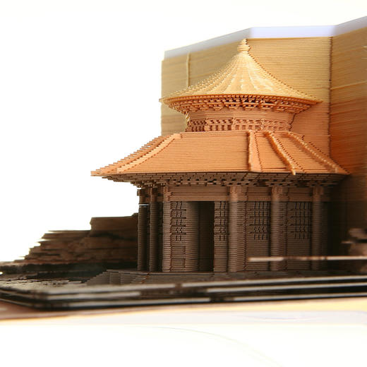 【故宫天坛立体纸雕可撕便签】 角楼祈年殿太和殿御花园春秋纸志便签 商品图12