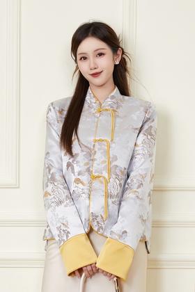 Le Malene 新中式国风提花撞色外套 20129