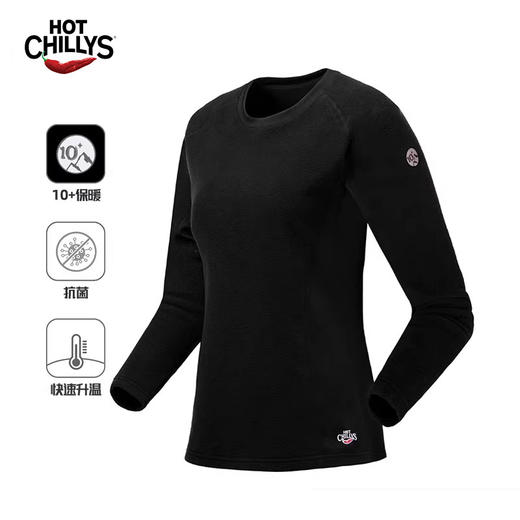 HOTCHILLYS热椒10+户外抓绒保暖打底上衣女加厚功能内衣4716 商品图0