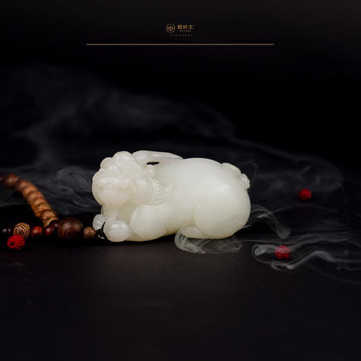 新疆国玉盟世玉【天禄傲首】羊脂玉把件【带证书·顺丰物流】 商品图4