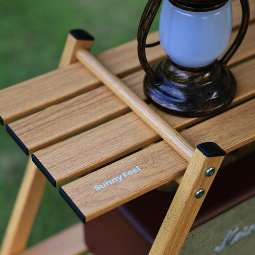 SunnyFeel山扉户外露营双层置物架_铝合金折叠便携轻量化置物架子 商品图2