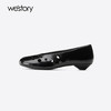 Westory2025年夏季冲孔镂空方头低跟单鞋空凉鞋W25AH59301 商品缩略图5