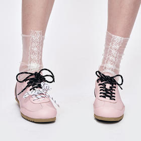 HERLIAN 2025年春季新品撞色拼接松紧运动休闲鞋