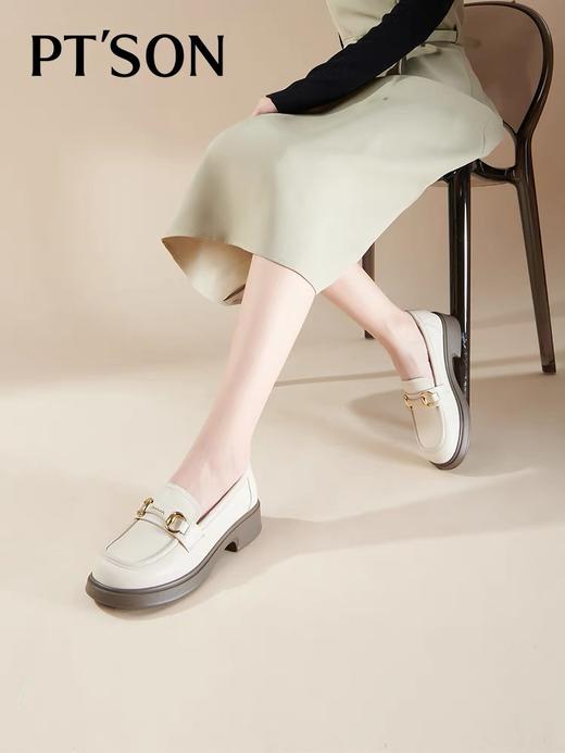 《云粉节》BF楼自由姿色（百田森）春秋厚底英伦风牛皮乐福鞋PJSA8022D  吊牌价939 商品图1