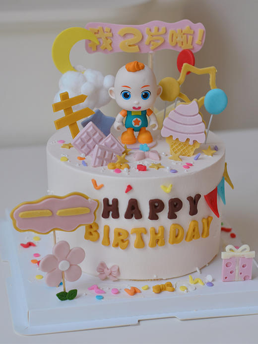 JoJo超级宝贝卡通主题款 - 千层生日蛋糕 （请提前预订） 商品图0