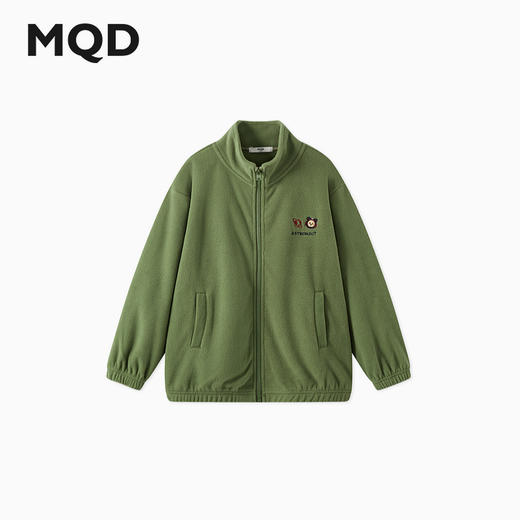 【MQD】小灯塔秋季新品潮酷休闲运动摇粒绒保暖立领外套 商品图1