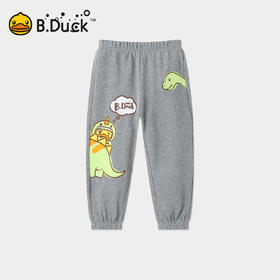 【专柜同款】B.Duck小黄鸭童装男童裤子春秋宝宝运动裤儿童长裤潮90-130 BDF3563171