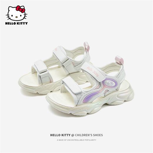hello kitty童鞋女童夏季凉鞋儿童沙滩鞋女孩运动凉鞋28-35 K4526821 商品图1