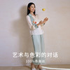 金三塔100%桑蚕丝女真丝简约印花衣裤套YSFFA209 商品缩略图1