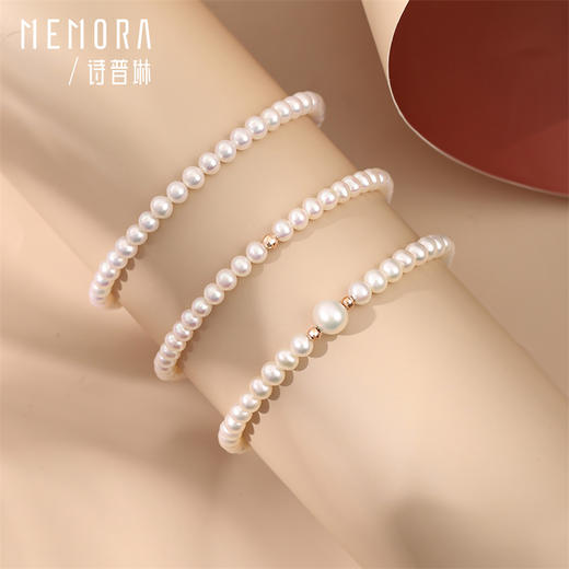 【积分抵值】珍珠手链 小米珠手链叠戴珍珠手串女士礼物MEMORA诗普琳ZBE00604（线上专供） 商品图4