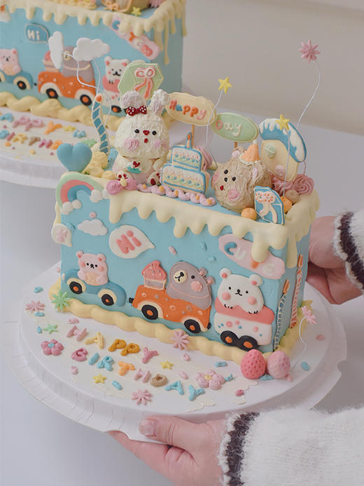 欢乐派对奶油霜手绘 - 戚风水果蛋糕 商品图2