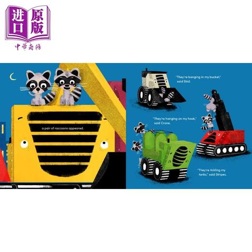 【中商原版】挖掘机与小浣熊 The Digger and the Dark 英文原版 儿童绘本 亲子读物 图画故事书 进口童书 精装 4-8岁 商品图4