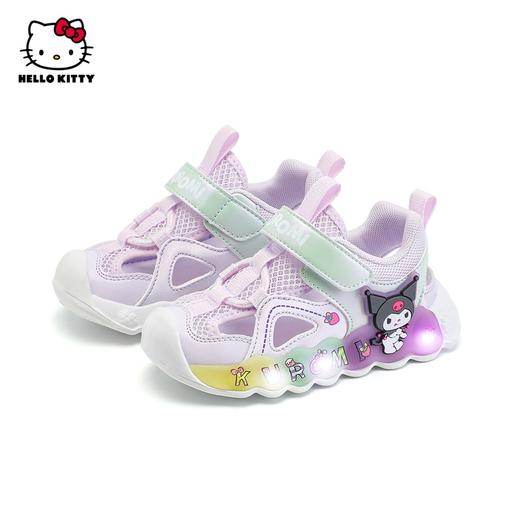 HelloKitty库洛米女童鞋子亮灯春夏儿童网面透气鞋宝宝发光鞋23-30 K4536845 商品图0