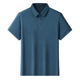 【冰丝弹力】【DLS】大依优型大码短袖POLO衫翻领加肥加大男士大号透气舒适夏季半袖上衣