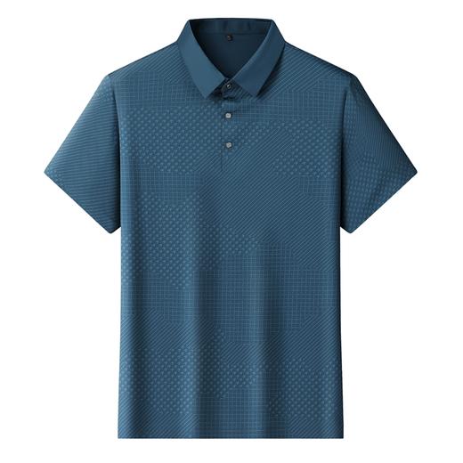 【冰丝弹力】【DLS】大依优型大码短袖POLO衫翻领加肥加大男士大号透气舒适夏季半袖上衣 商品图0