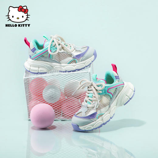 HelloKitty童鞋女童网鞋春夏女孩透气运动鞋儿童潮鞋26-37 K3526837 商品图1