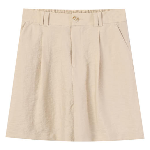 玳莎宽松阔腿真丝短裤女2025年夏季新款时尚百搭通勤砂洗休闲裤    FB36101 商品图4