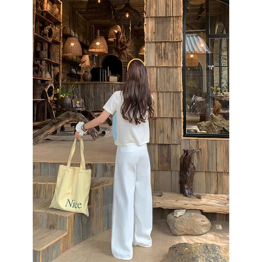 <曾小咸推荐>4.12现货秒杀 ！微信超特价！韩系背心假两件针织短袖 日常149.99 立减70 秒杀79.99！！ 商品图4