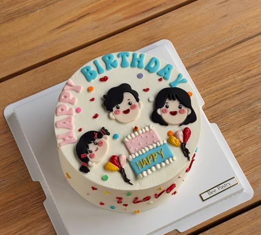 一家三口手绘A款 商品图0