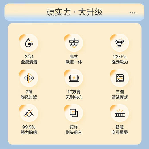 海尔（Haier）无线吸尘器手持家用无刷电机车载用大吸力功率强吸力除螨宠物毛发除尘机 HZ-Q13W Plus【吸拖一体/除螨】 商品图2