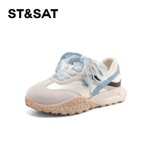 【轻盈脚感】星期六简约撞色舒适百搭厚底德训SSD1112C2P 商品图7