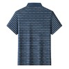 【DLS】大依优型大码条纹短袖POLO衫翻领加肥加大男士大号透气舒适夏季半袖上衣 商品缩略图1