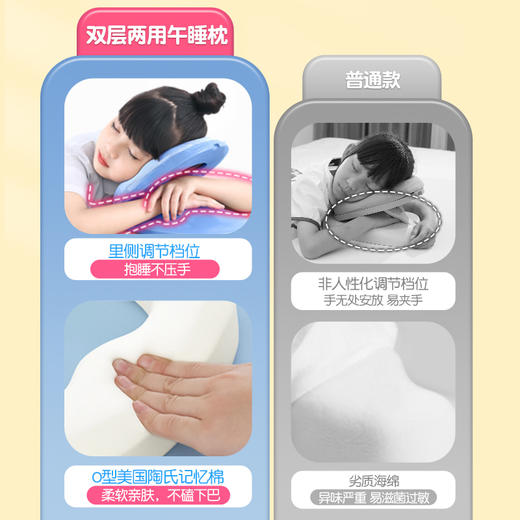 猫太子午睡枕小学生趴趴睡枕教室桌上枕头睡觉儿童午休睡神器抱枕 商品图3