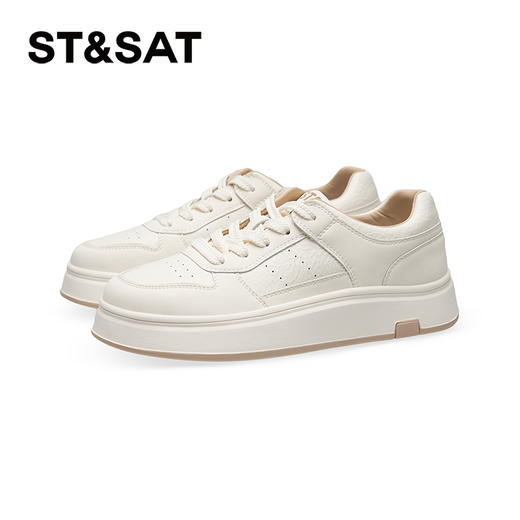 星期六轻便透气舒适小白鞋SSD1112457 商品图7