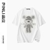 PINLI品立2025夏季新款小熊烫钻短袖T恤男士潮牌百搭纯棉体恤上衣BG252111004 商品缩略图6