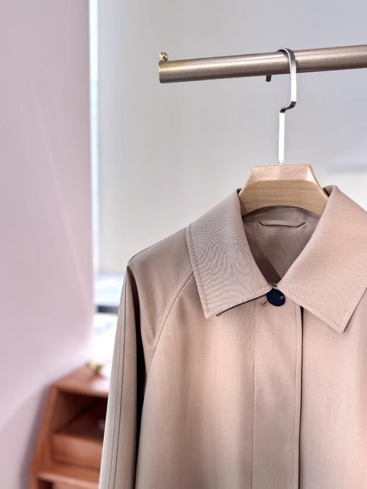 火桐hooton 露珠系列 丝羊毛精纺一手长风衣ZB7030 商品图1