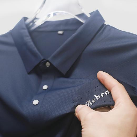 【冰丝弹力】【DLS】大依优型大码短袖POLO衫翻领加肥加大男士大号透气舒适夏季半袖上衣 商品图4