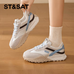 【轻盈脚感】星期六简约撞色舒适百搭厚底德训SSD1112C2P