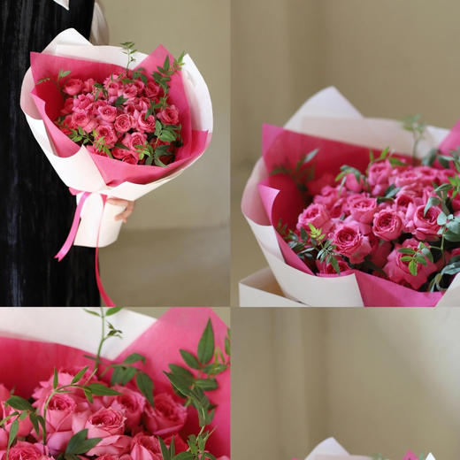 苏菲宝贝多头玫瑰花束 商品图1