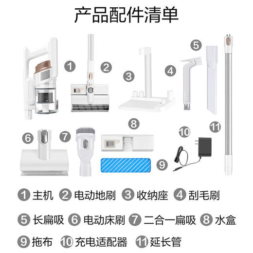 海尔（Haier）无线吸尘器手持家用无刷电机车载用大吸力功率强吸力除螨宠物毛发除尘机 HZ-Q13W Plus【吸拖一体/除螨】 商品图8