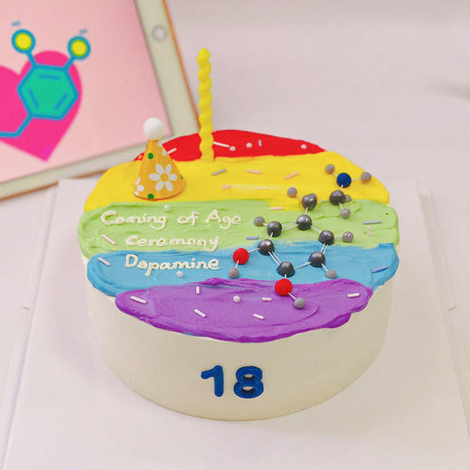 多巴胺化学分子式蛋糕 商品图4