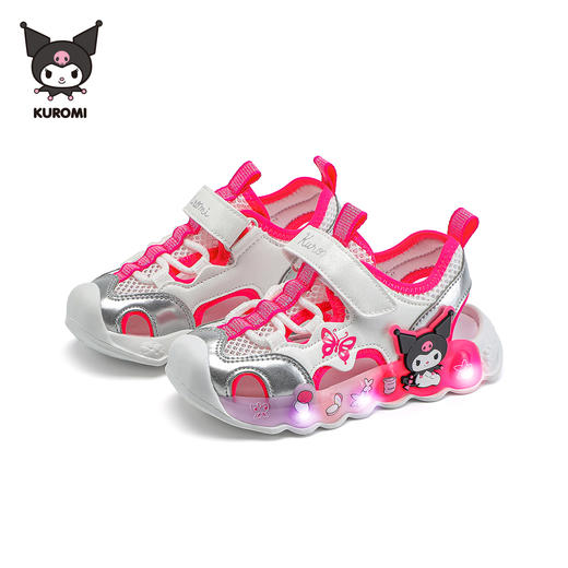 hellokitty库洛米女童包头凉鞋夏季儿童发光鞋宝宝亮灯鞋24-30 KU5526841 商品图3