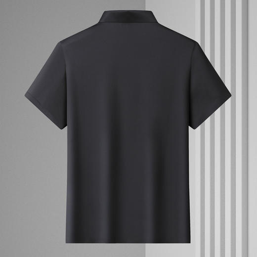 【冰丝弹力】【DLS】大依优型大码短袖POLO衫翻领加肥加大男士大号透气舒适夏季半袖上衣 商品图2