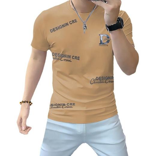 夏季男士短袖t恤圆领衫舒适透气休闲男装半袖潮丝光棉   JYYP-M922# 商品图4