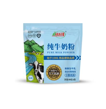 山河纯牛奶粉400g/袋 商品图0