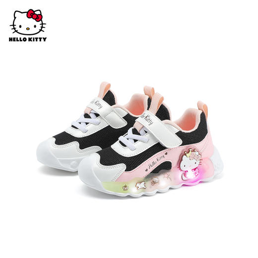hellokitty童鞋女宝宝亮灯鞋儿童发光鞋软底女童运动鞋透气网面鞋23-30 K4536843 商品图2