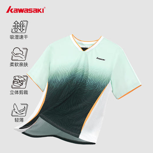 川崎 男女同款 运动短袖T恤 K1C02-C1005/K1C02-C2005 商品图4