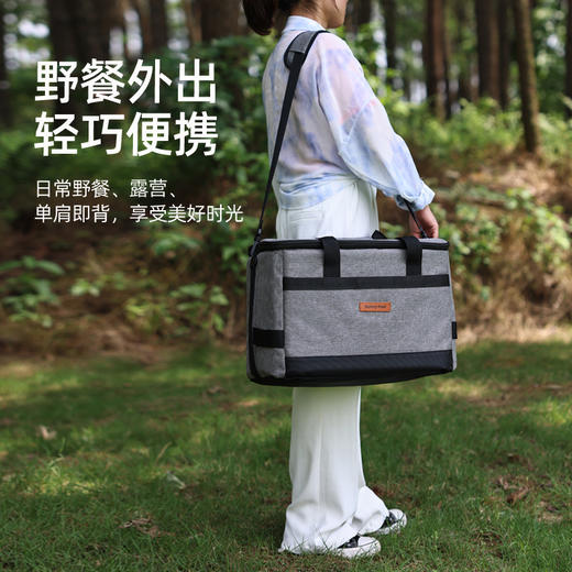 SunnyFeel户外露营保鲜冷藏冰包_便携牛津布野餐多功能午餐保温包 商品图2