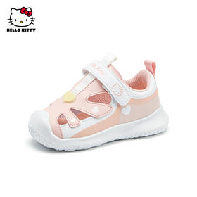 hellokitty童鞋女宝宝鞋软底夏季儿童凉鞋包头女孩镂空鞋透气24-30 K4526889