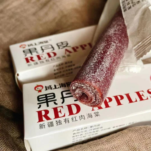 没有添加剂的果丹皮、水果条（高酸海棠）原汁原味的海棠果香，口味醇正，酸甜爽口
无任何添加，对人身体百益而无一害，都会有助于肠胃消化，并对视力有很好的保护功
果丹皮100g/根 商品图2