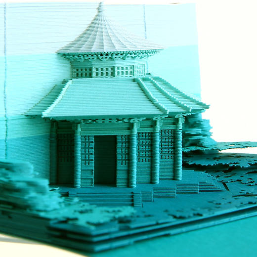 【故宫天坛立体纸雕可撕便签】 角楼祈年殿太和殿御花园春秋纸志便签 商品图10